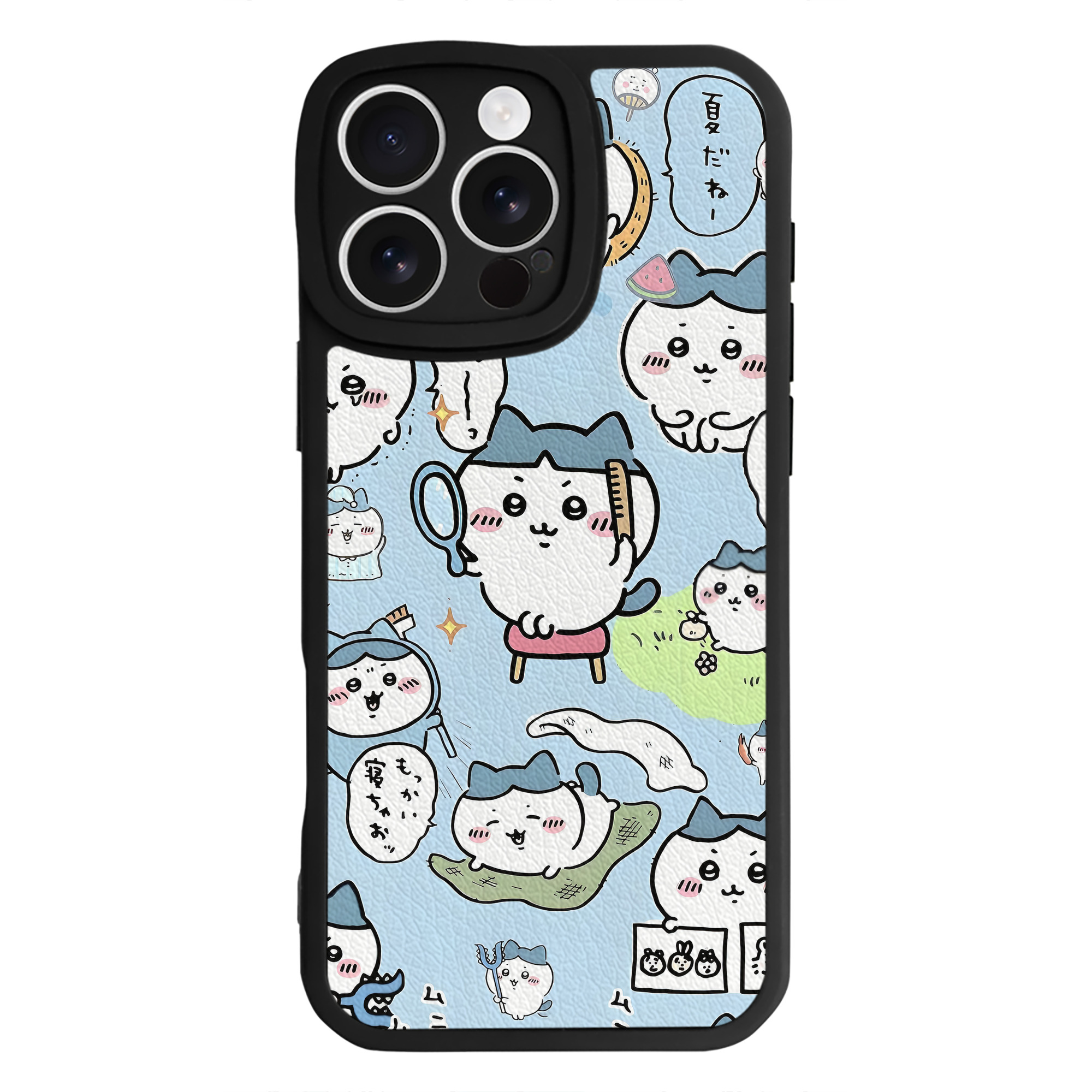 （画像用） ちいかわ Chii-kawa 【iPhone 16シリーズ対応】シリコンスマホケース（レザー調） 材質：シリコン